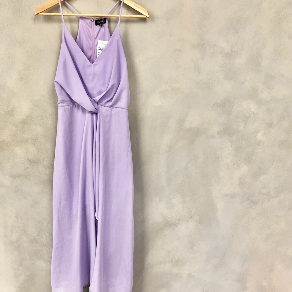 dee elly Knotted Waist Midi Dress